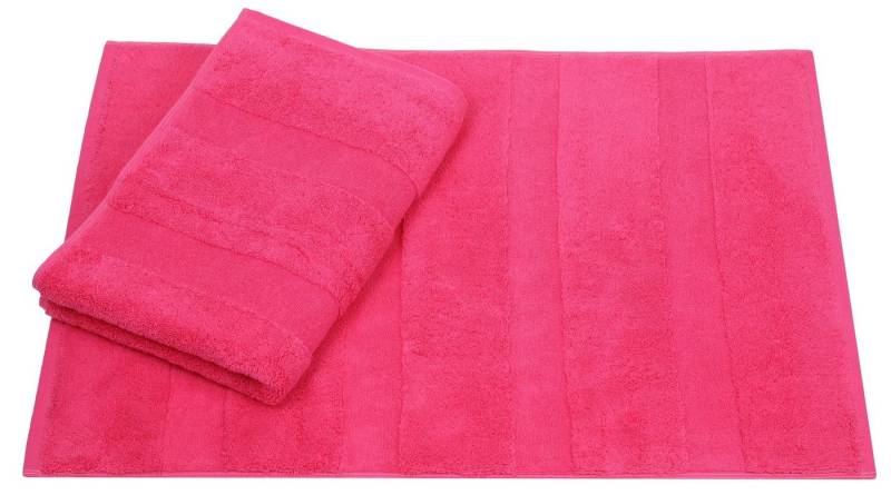 Betz Badematte 2er Set Badvorleger Badematte Frottee Größe 50 x 68 cm Deluxe, strapazierfähig, Baumwolle, rechteckig, unbeschichtet von Betz