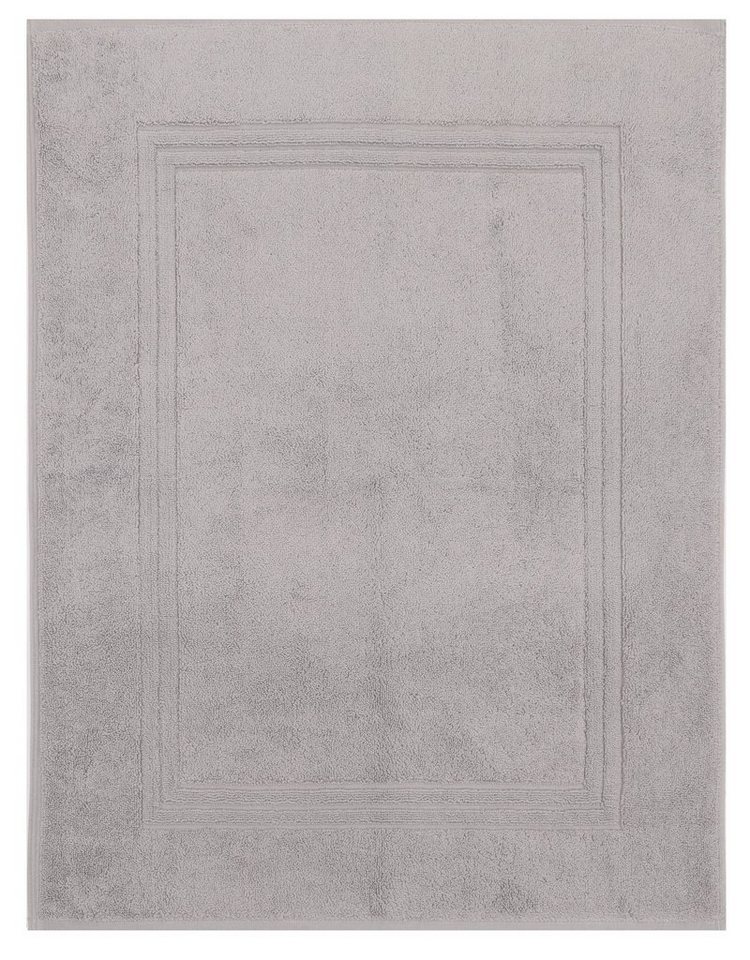 Betz Badematte Luxus Badvorleger Duschvorleger Frottee Gold 50x70 cm Farbe silbergrau, machinenwäsche, beidseitig nutzbar, Baumwolle, nicht beschichtet von Betz
