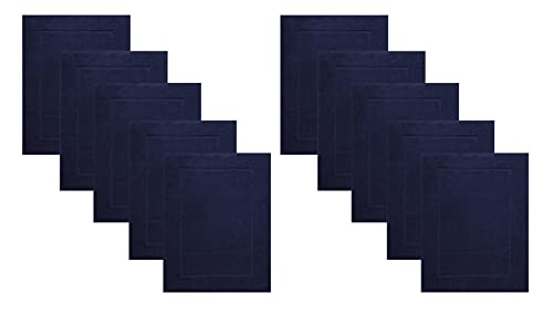 Betz 10 Stück Badvorleger Badematte Badteppich Duschvorleger Frottee Premium 100% Baumwolle Größe 50x70 cm Qualität 650g/m² Farbe dunkelblau Betz 10 Stück Badvorleger Badematte Badteppich Duschvorleger Frottee Premium 100% Baumwolle Größe 50x70 cm Qualität 650g/m² Farbe dunkelblau von Betz