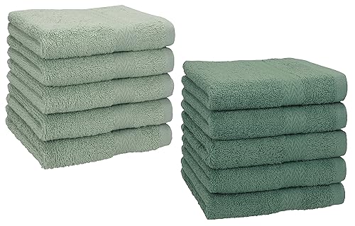 Betz 10 Stück Seiftücher Premium 100% Baumwolle Größe 30x30 cm Farbe heugrün - tannengrün Betz 10 Stück Seiftücher Premium 100% Baumwolle Größe 30x30 cm Farbe heugrün - tannengrün von Betz