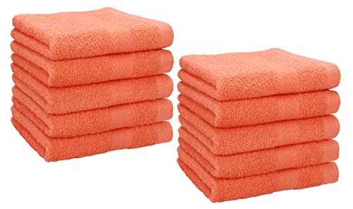 Betz 10 Stück Seiftücher Premium 100% Baumwolle Seiflappen-Set 30x30 cm Farbe blutorange Betz 10 Stück Seiftücher Premium 100% Baumwolle Seiflappen-Set 30x30 cm Farbe blutorange von Betz