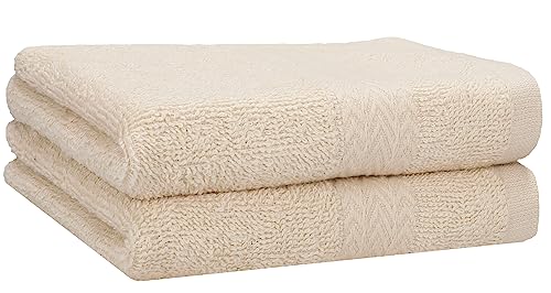 Betz 2-TLG. Handtuch-Set Premium 100% Baumwolle 2 Handtücher 50x100 cm Farbe Sand von Betz