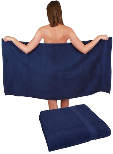 Betz 2 Stück Duschtücher Duschtuch Set Größe 70x140 cm Duschhandtuch Badetuch Strandtuch Handtuch Premium 100% Baumwolle Farbe dunkelblau Betz 2 Stück Duschtücher Duschtuch Set Größe 70x140 cm Duschhandtuch Badetuch Strandtuch Handtuch Premium 100% Baumwolle Farbe dunkelblau von Betz