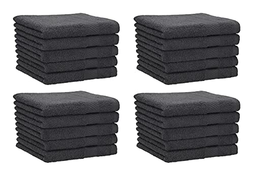 Betz 20 Stück Gästehandtücher Palermo 100% Baumwolle Größe 30x50 cm Farbe Anthrazit Betz 20 Stück Gästehandtücher Palermo 100% Baumwolle Größe 30x50 cm Farbe Anthrazit von Betz