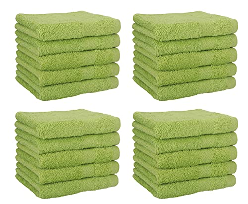 Betz 20 Stück Premium Seifetücher- Seiftuch - Handtücher-Set - Händehandtücher - 30 x 30cm Farbe avocadogrün von Betz