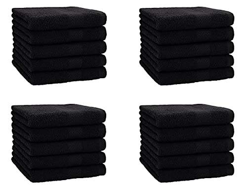 Betz 20 Stück Premium Seifetücher- Seiftuch - Handtücher-Set - Händehandtücher - 30 x 30cm Farbe schwarz von Betz