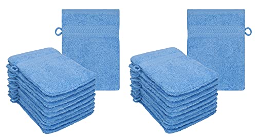 Betz 20 Stück Waschhandschuhe Waschlappen Premium Größe 16x21 cm 100% Baumwolle Farbe hellblau Betz 20 Stück Waschhandschuhe Waschlappen Premium Größe 16x21 cm 100% Baumwolle Farbe hellblau von Betz