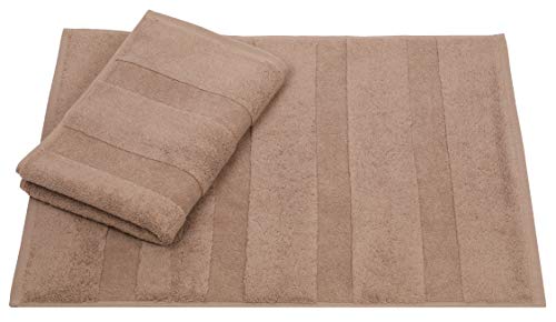Betz 2er Set Badvorleger Badematte Badteppich Duschvorleger Frottee Größe 50 x 70 cm 100% Baumwolle Deluxe Qualität 680 g/m² Farbe Mokka Betz 2er Set Badvorleger Badematte Badteppich Duschvorleger Frottee Größe 50 x 70 cm 100% Baumwolle Deluxe Qualität 680 g/m² Farbe Mokka von Betz