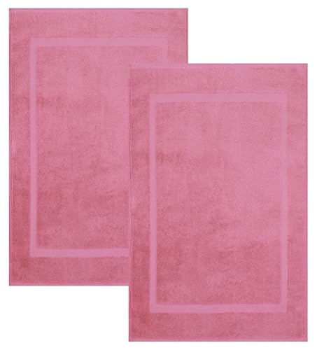 Betz 2 Stück Badvorleger Badematte Badteppich Duschvorleger Frottee Premium Größe 50x70 cm 100% Baumwolle Qualität 650g/m² Farbe Altrosa Betz 2 Stück Badvorleger Badematte Badteppich Duschvorleger Frottee Premium Größe 50x70 cm 100% Baumwolle Qualität 650g/m² Farbe Altrosa von Betz