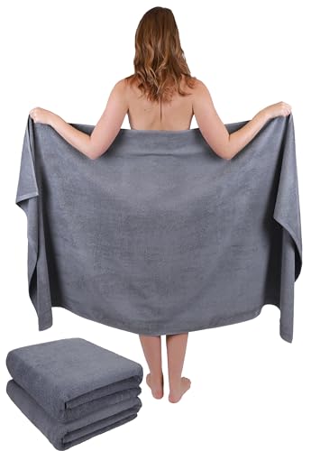 Betz 3 Stück Badetuch groß XXL Größe 100 x 200 cm Badetücher Saunatuch Set Dresden 100% Baumwolle Farbe anthrazit Betz 3 Stück Badetuch groß XXL Größe 100 x 200 cm Badetücher Saunatuch Set Dresden 100% Baumwolle Farbe anthrazit von Betz