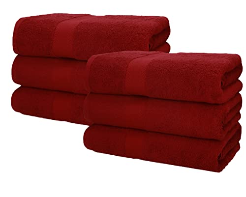 Betz 6 Stück Saunatücher XXL Badetuch Liegetuch Strandlaken Saunahandtuch Premium Frottee 100% Baumwolle Größe 70 x 200 cm Farbe rubinrot Betz 6 Stück Saunatücher XXL Badetuch Liegetuch Strandlaken Saunahandtuch Premium Frottee 100% Baumwolle Größe 70 x 200 cm Farbe rubinrot von Betz