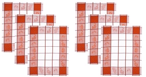 Betz 6er Set Geschirrtücher Geschirrhandtuch Gläsertuch Halbleinen Jacquard Hungary Gemüse Gläsertücher Küchentuch Handtuch Größe 50 x 70 cm Farbe Braun Betz 6er Set Geschirrtücher Geschirrhandtuch Gläsertuch Halbleinen Jacquard Hungary Gemüse Gläsertücher Küchentuch Handtuch Größe 50 x 70 cm Farbe Braun von Betz