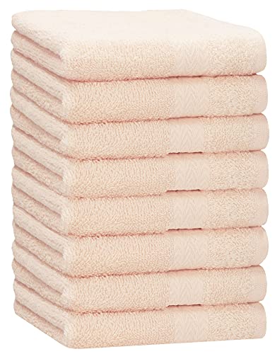 Betz 8 Stück Handtücher Set Größe 50 x 100 cm Handtuch Premium 100% Baumwolle Farbe beige von Betz