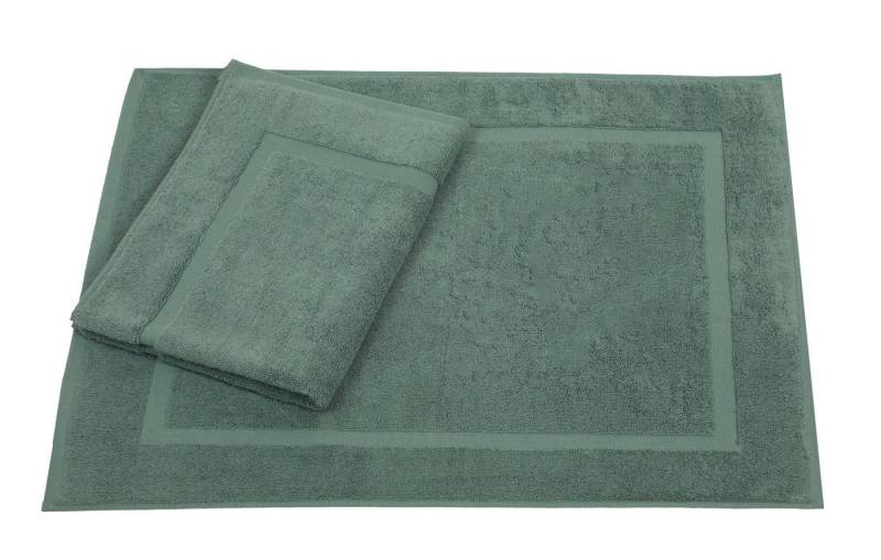 Betz Badematte 2 Stück Badvorleger Premium Badematte Badteppich Größe 50x70 cm, unbeschichtet, beidseitig nutzbar, beidseitig nutzbar, Baumwolle, Qualität 650g/m² von Betz
