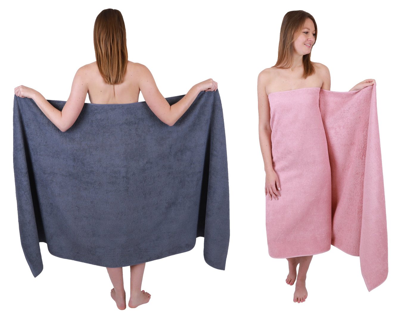Betz Badetuch 2 Stück Badetücher groß XXL Berlin 100 x 200 cm Badetuch Saunatuch, 100% Baumwolle (2 Stück, 2-St) von Betz