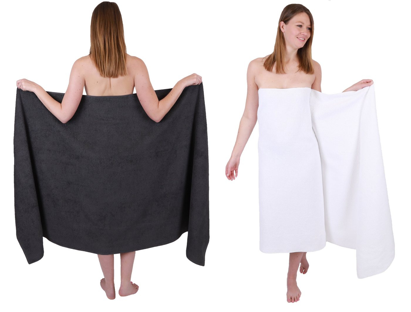 Betz Badetuch 2 Stück Badetücher groß XXL Berlin 100 x 200 cm Badetuch Saunatuch, 100% Baumwolle (2 Stück, 2-St) von Betz