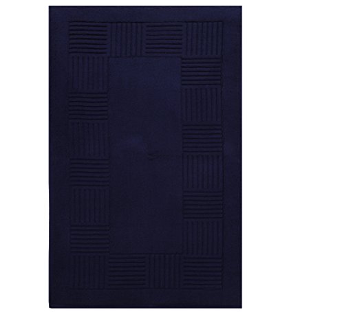 Betz Badvorleger Badematte Badteppich Duschvorleger Frottee Größe 50 x 90 cm 100% Baumwolle Elegance 1150g/m² Farbe Navy Blau von Betz