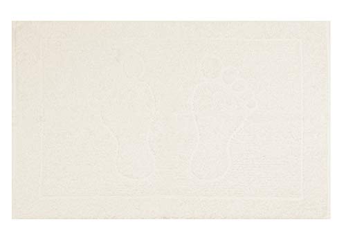 Betz Badvorleger Badematte Badteppich Duschvorleger Frottee Größe 50x70 cm 100% Baumwolle Füße Qualität 570g/m² Farbe beige von Betz