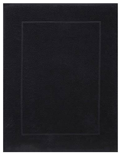 Betz Badvorleger Badematte Badteppich Duschvorleger Frottee Größe 50x70 cm Premium Qualität 650 g/m² Farbe schwarz von Betz