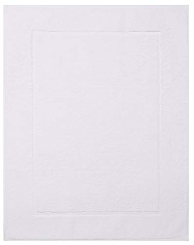 Betz Badvorleger Badematte Badteppich Duschvorleger Frottee Größe 50x70 cm Premium Qualität 650 g/m² Farbe weiß von Betz