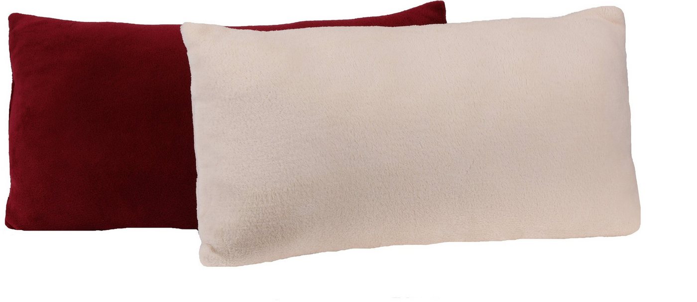 Betz Dekokissen 2 Stück Romania Kuschelkissen Dekokissen Kissen 25x50 cm, Farbe: beige und dunkelrot Betz Dekokissen 2 Stück Romania Kuschelkissen Dekokissen Kissen 25x50 cm, Farbe: beige und dunkelrot von Betz