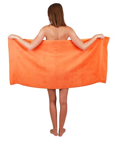 Betz Strandtuch Duschtuch Größe 70x140 cm Duschhandtuch Badetuch Strandtücher Handtuch Premium 100% Baumwolle Farbe orange von Betz