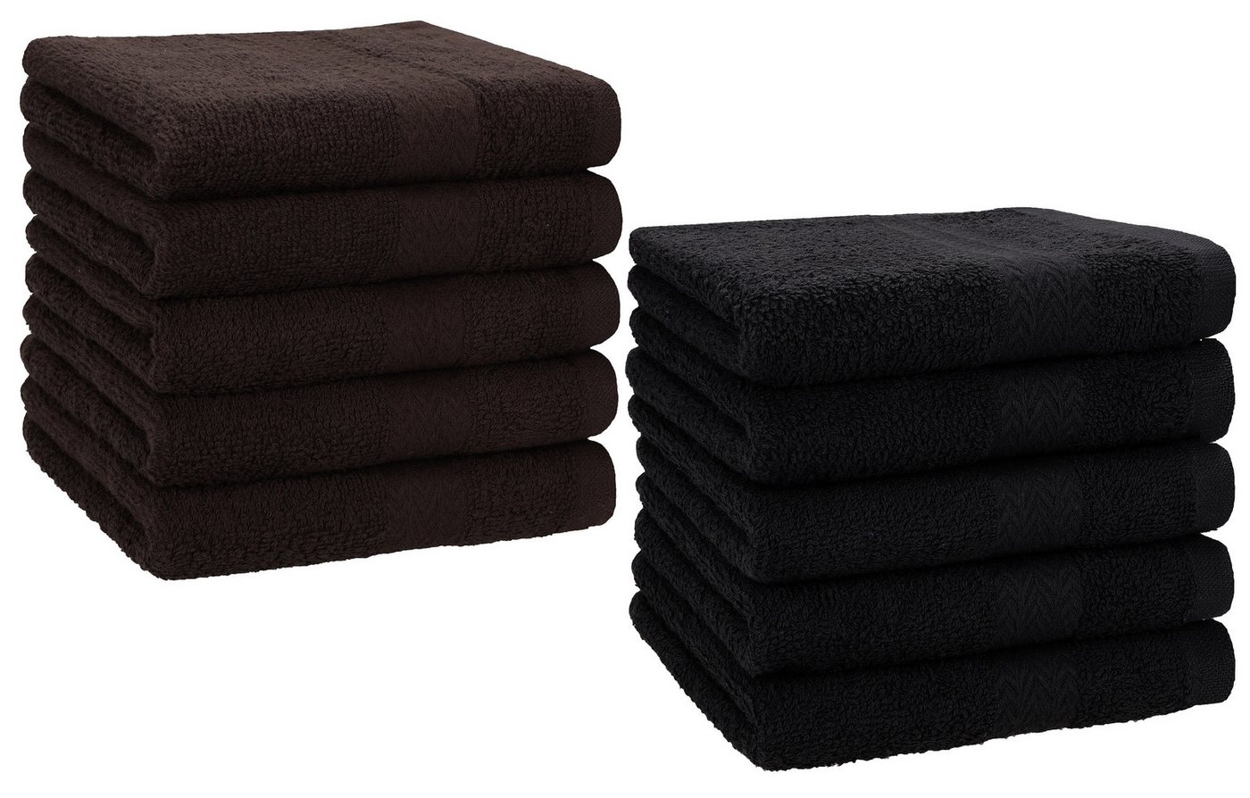 Betz Gästehandtücher 10 Stück Gästetuch Set Premium 30x50 cm Farbe dunkelbraun/schwarz, 100% Baumwolle (Set, 10-St) Betz Gästehandtücher 10 Stück Gästetuch Set Premium 30x50 cm Farbe dunkelbraun/schwarz, 100% Baumwolle (Set, 10-St) von Betz