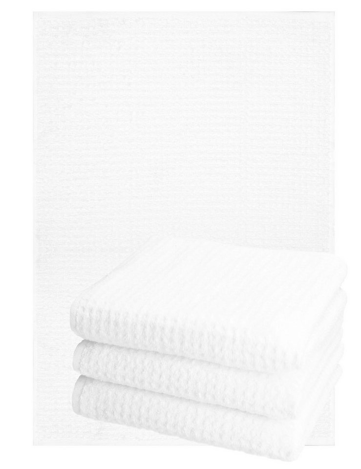Betz Geschirrtuch 4er Set Küchenhandtücher Geschirrtücher 40x66 cm Farbe weiß, (Set, 4-tlg., 4 Küchentücher 40x66 cm), 4 Geschirrtücher Set von Betz