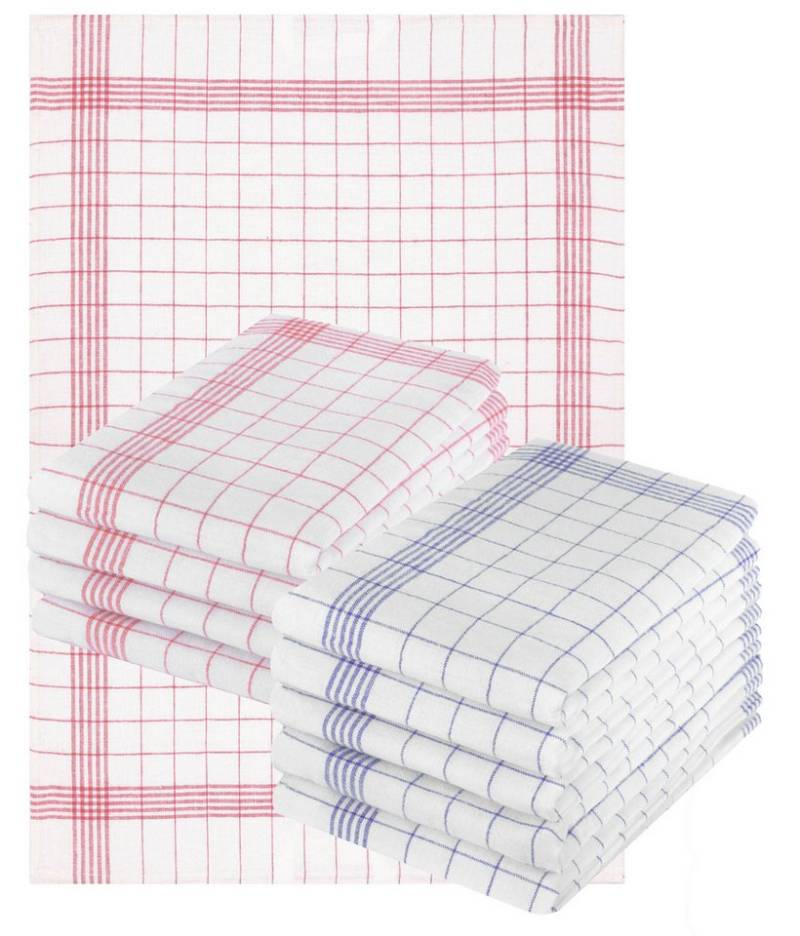 Betz Geschirrtuch 10er Set 50 x 70 cm Halbleinen Geschirrtücher MCT-11 HL, (Set, 10-tlg., 10 Geschirrtücher), Geschirrhandtuch Gläsertuch Jacquard Gläsertücher Küchentuch Handtuch von Betz