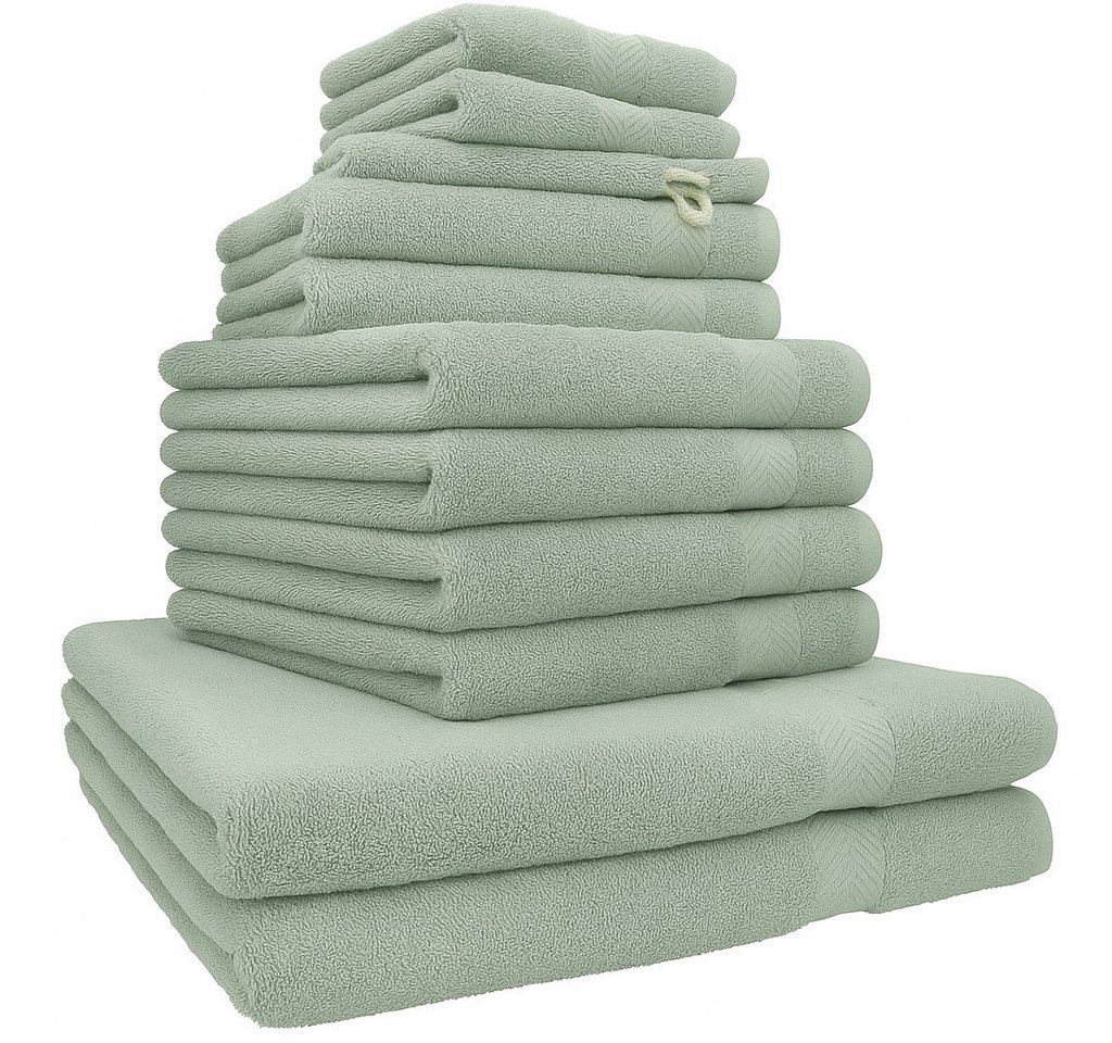Betz Handtuch Set 12er Handtuch-Set PREMIUM, 100% Baumwolle (Set, 12-St), 2 Duschtücher 4 Handtücher 2 Gästetücher 2 Seiftücher 2 WH von Betz