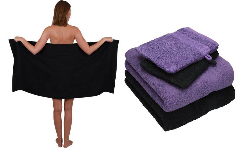 Betz Handtuch Set 5 TLG. Handtuch Set Single Pack 100% Baumwolle 1 Duschtuch 2 Handtücher 2 Waschhandschuhe, 100% Baumwolle von Betz