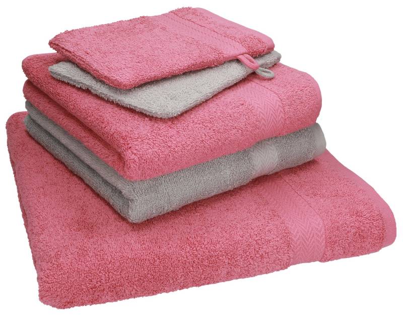 Betz Handtuch Set 5 TLG. Single Pack 1 Duschtuch 2 Handtücher 2 Waschhandschuhe, 100% Baumwolle (Set, 5-St) von Betz