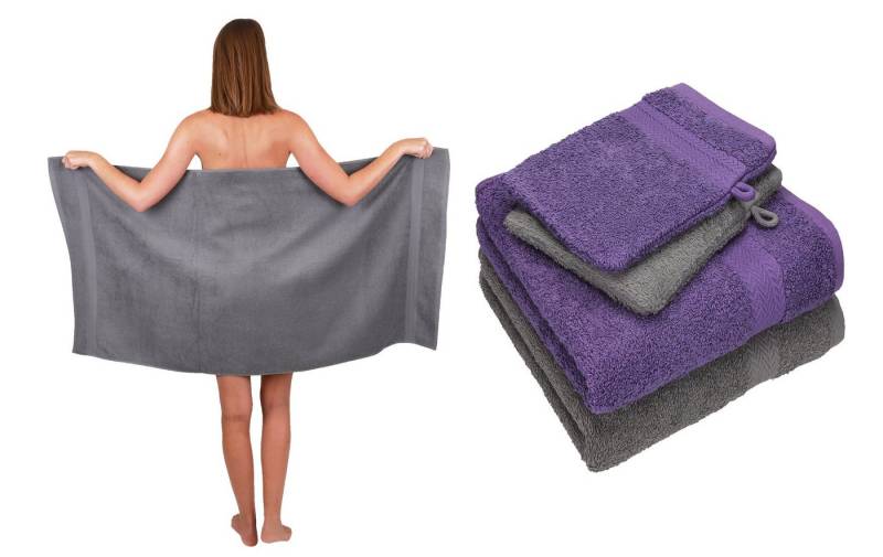 Betz Handtuch Set 5 TLG. Handtuch Set Single Pack 100% Baumwolle 1 Duschtuch 2 Handtücher 2 Waschhandschuhe, Baumwolle, (5-tlg) von Betz