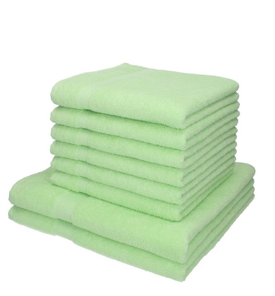 Betz Handtuch Set 8-TLG. Handtuch-Set Palermo Farbe grün, 100% Baumwolle von Betz
