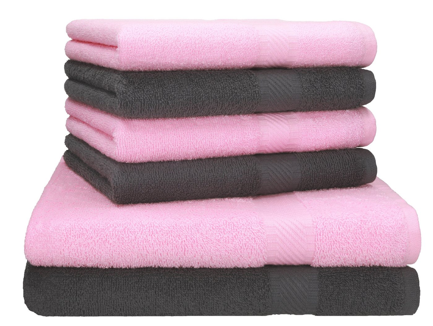 Betz Handtuch Set Palermo 6er 2x Liegetücher 70x140 cm 4x Handtücher, 100% Baumwolle von Betz