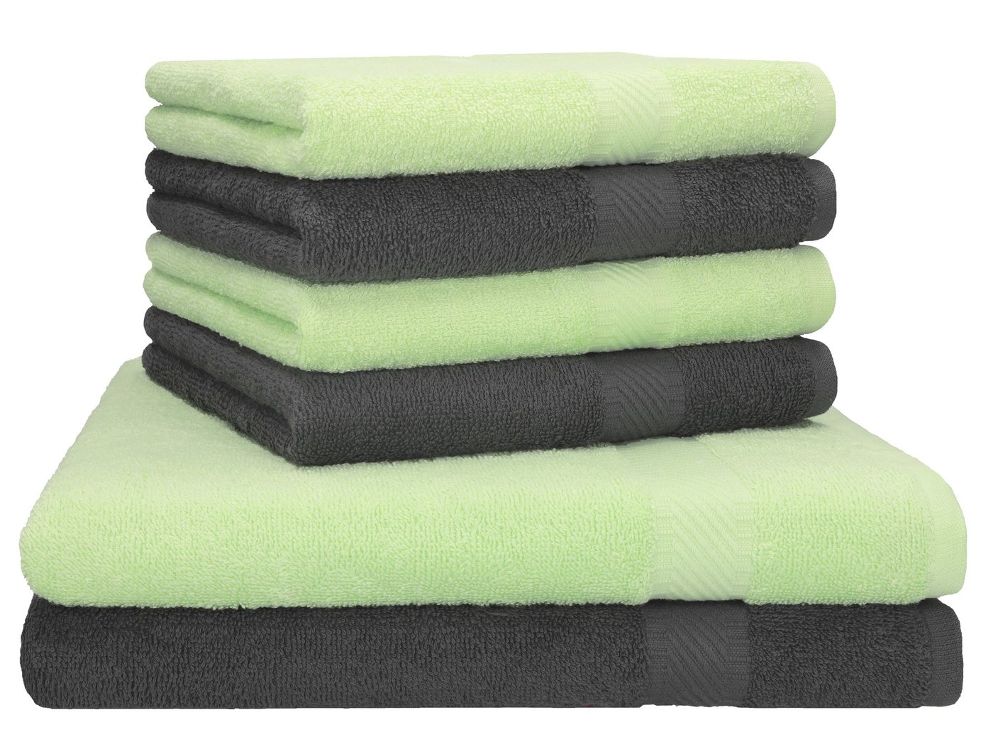 Betz Handtuch Set Palermo 6er 2x Liegetücher 70x140 cm 4x Handtücher, 100% Baumwolle von Betz
