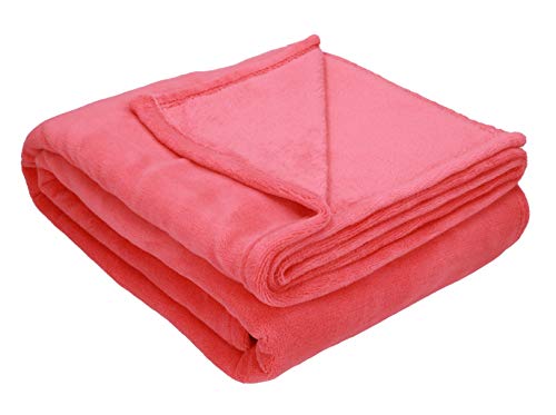 Betz Kuscheldecke Wohndecke Tagesdecke Bern Größe 150 cm x 200 cm Farbe Strawberry von Betz