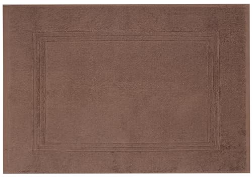 Betz Luxus Badvorleger Badematte Duschvorlage Gold Größe 50x70 cm Qualität 950g/m² 100% Baumwolle Farbe nuss-braun von Betz