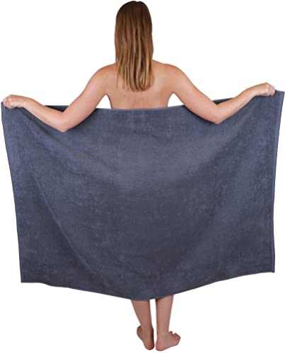Betz Maxi Duschtuch XXL Badetuch Größe 100x150cm Berlin Farbe dunkelgrau - Berlin von Betz