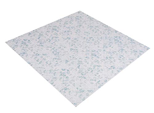 Betz Mitteldecke Tischdecke Dreiecke Größe 85x85cm, Quadratisch, 100% Polyester, Farbe grün von Betz