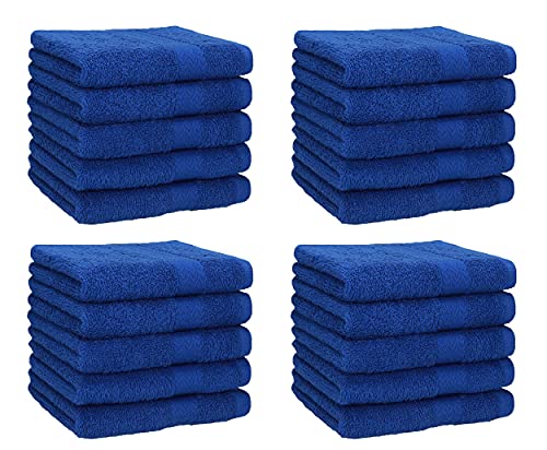 Betz 20 Stück Premium Seifetücher- Seiftuch - Handtücher-Set - Händehandtücher - 30 x 30cm Farbe Royalblau von Betz