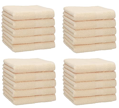 Betz 20 Stück Premium Seifetücher- Seiftuch - Handtücher-Set - Händehandtücher - 30 x 30cm Farbe beige von Betz