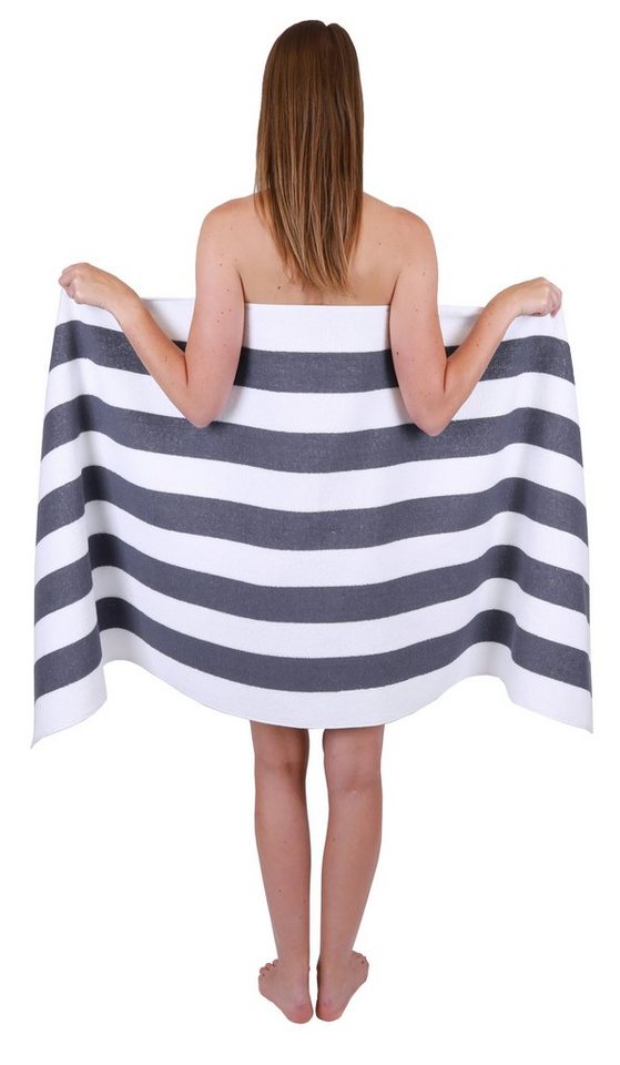 Betz Saunatuch Badetuch XXL Berlin mt Streifen Größe 70 x 180 cm, 100% Baumwolle (1-St) Betz Saunatuch Badetuch XXL Berlin mt Streifen Größe 70 x 180 cm, 100% Baumwolle (1-St) von Betz