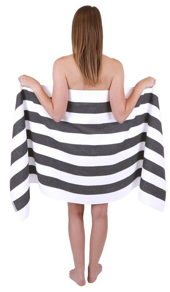 Betz Saunatuch Badetuch XXL Berlin mt Streifen Größe 70 x 180 cm, 100% Baumwolle (1-St) Betz Saunatuch Badetuch XXL Berlin mt Streifen Größe 70 x 180 cm, 100% Baumwolle (1-St) von Betz