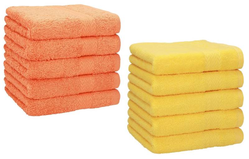 Betz Seiftuch 10 Stück Seiftücher Premium 30x30 cm Farbe orange/gelb, (Set, 10-St) von Betz