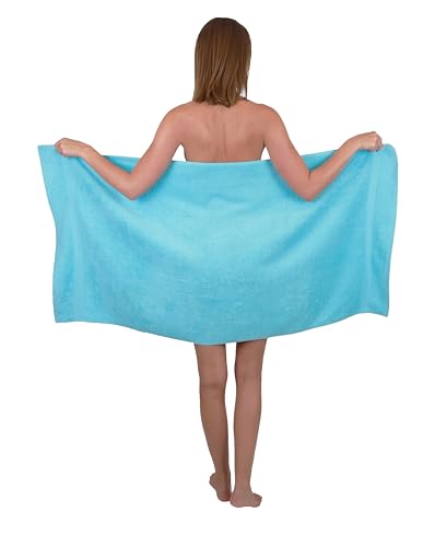 Betz Strandtuch Duschtuch Größe 70x140 cm Duschhandtuch Badetuch Strandtücher Handtuch Premium 100% Baumwolle Farbe türkis von Betz