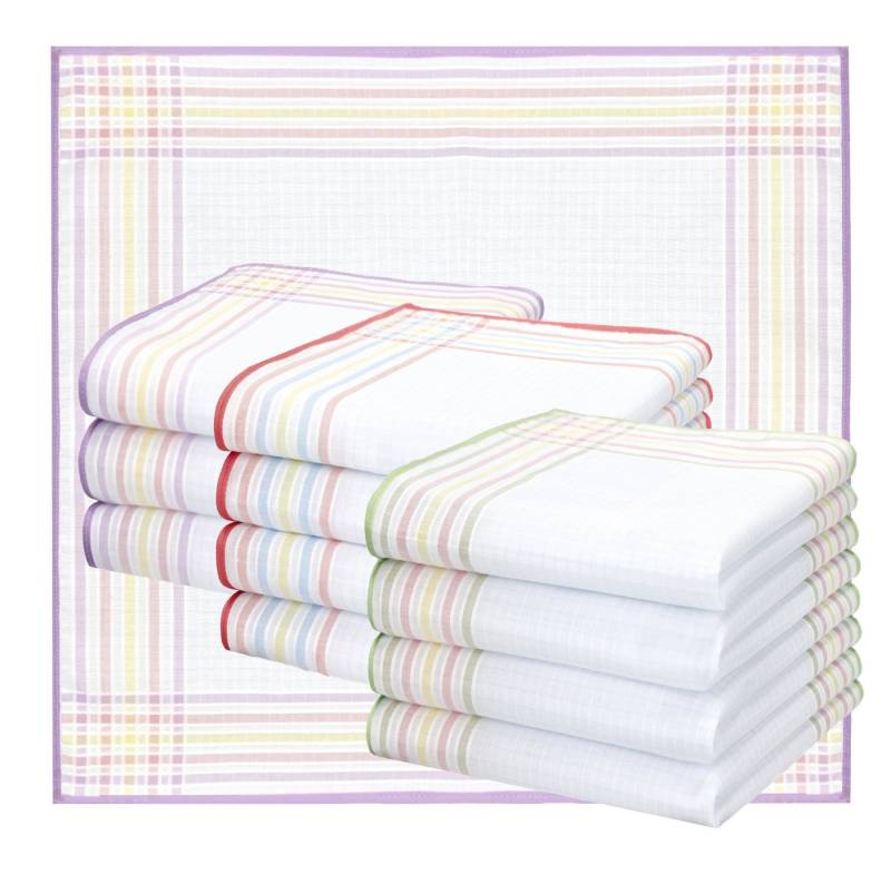 Betz Taschentuch 12 Stück Damen Stoff Taschentücher Paloma 4 Größe 28x28 cm, (Set, 12-St. 12 Taschentücher 28x28 cm), 100% Baumwolle von Betz