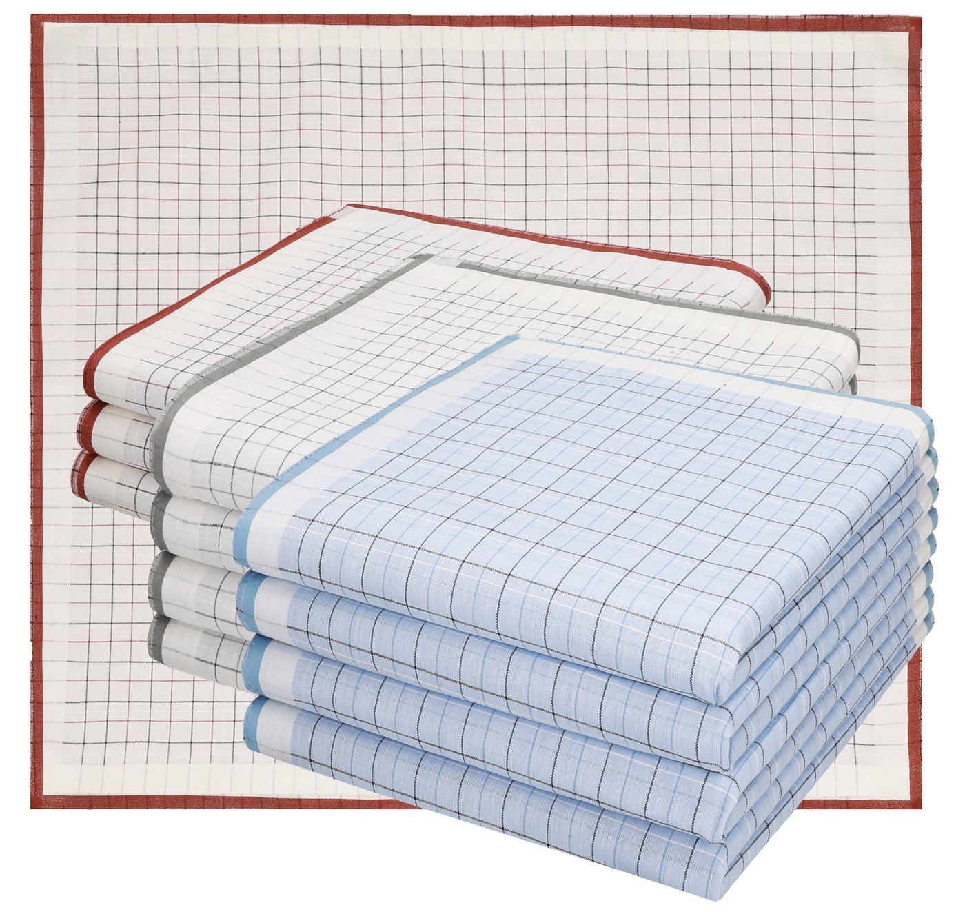 Betz Taschentuch 12 Stück Herren Stoff Taschentücher Set Größe 40x40 cm bzw 43x43 cm, (12-St) von Betz
