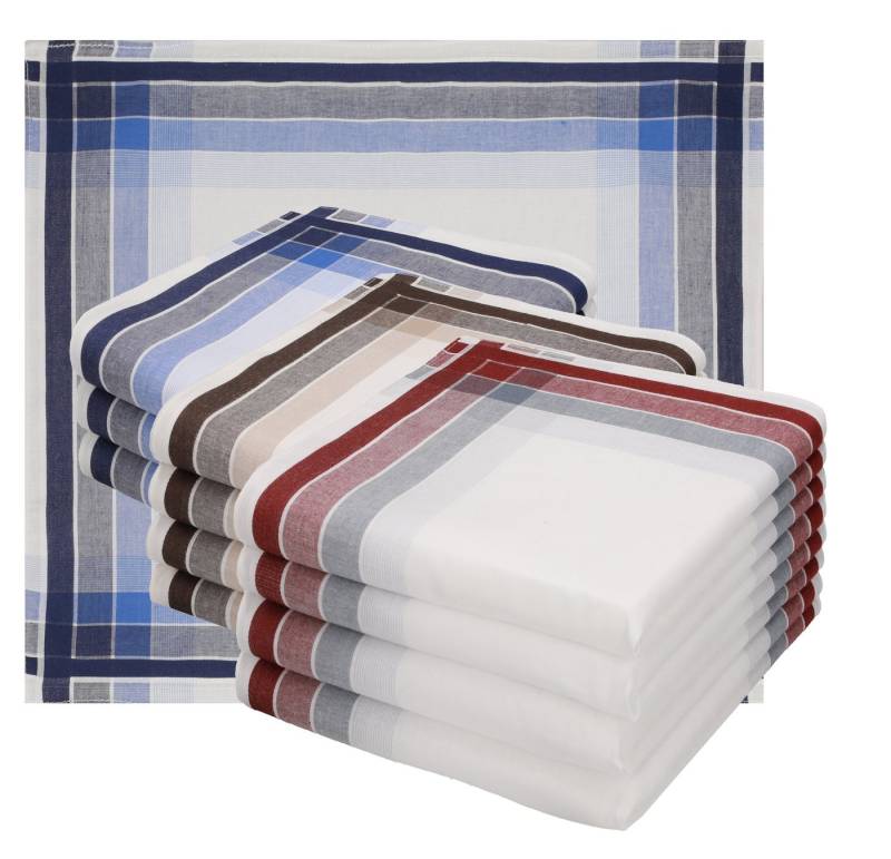 Betz Taschentuch Betz Herrentaschentücher LEO 4 40x40 cm, (Set, 12-St), 100% Baumwolle von Betz