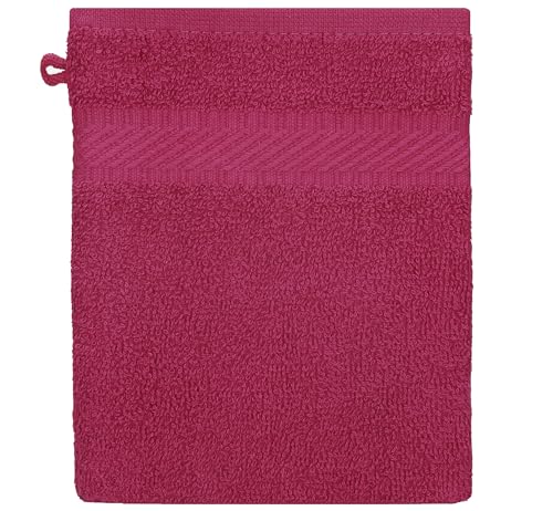 Betz Waschhandschuh Waschlappen Palermo 100% Baumwolle Größe 16x21 cm Farbe Cranberry von Betz